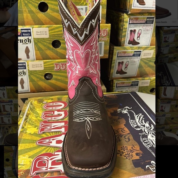 Durango pink breast cancer awareness boots - Picture 5 of 5